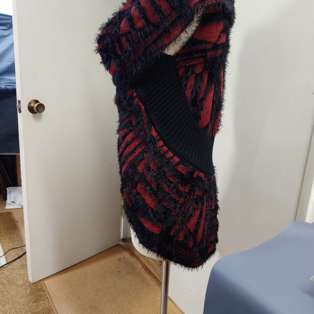 Liquid By Sioni Faux Fur Sleeveless Vest Jacket L/XL - Picture 7 of 10